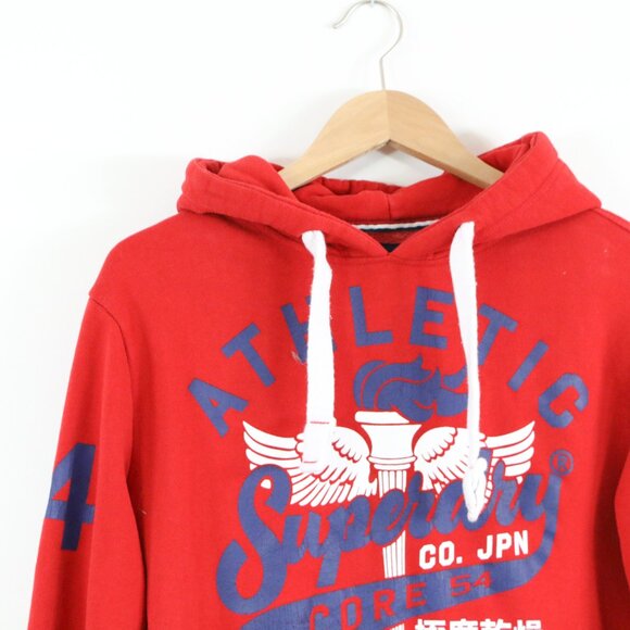 *Vintage Superdry Logo Bonded Satin Hoodie - Picture 7 of 10